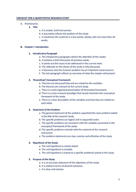 checklist quantitative questionnaire sample|checklist for quantitative research study.